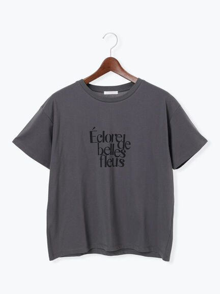 デザインロゴプリントTシャツ《2025summer catalog item》（シルバー/チャコールグレー/ブラック）｜Te chichi（テチチ）通販
