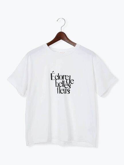 デザインロゴプリントTシャツ《2025summer catalog item》（シルバー/チャコールグレー/ブラック）｜Te chichi（テチチ）通販