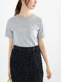 パール&刺繍ロゴスタンダードTシャツ（グレー）｜Te chichi（テチチ）通販