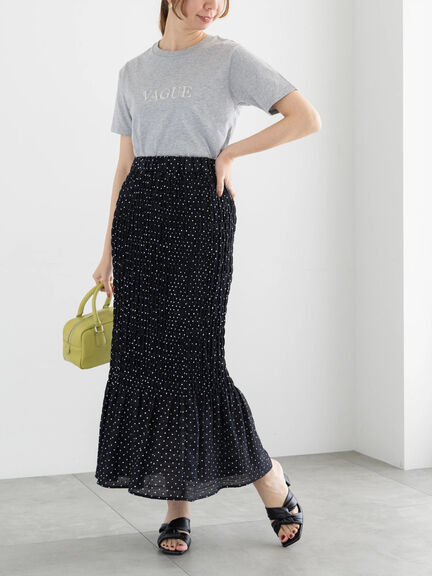 パール&刺繍ロゴスタンダードTシャツ（グレー/チャコールグレー/ブラック）｜Te chichi（テチチ）通販