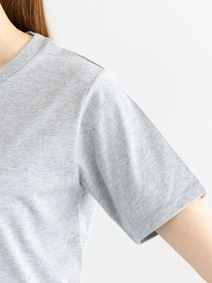 パール&刺繍ロゴスタンダードTシャツ（グレー/チャコールグレー/ブラック）｜Te chichi（テチチ）通販