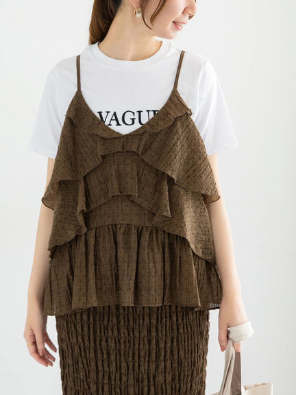 パール&刺繍ロゴスタンダードTシャツ（グレー/チャコールグレー/ブラック）｜Te chichi（テチチ）通販