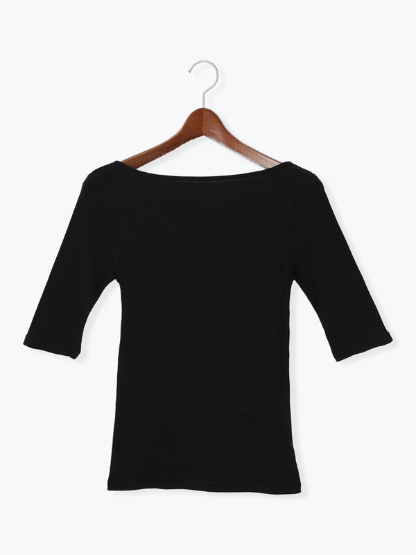 STUNNING LURE◆シアーリブボートネックプルオーバー/長袖Tシャツ/M/レーヨン/PUP/112080092400 STUNNING LURE(スタニングルアー)｜rシアーリブボートネック