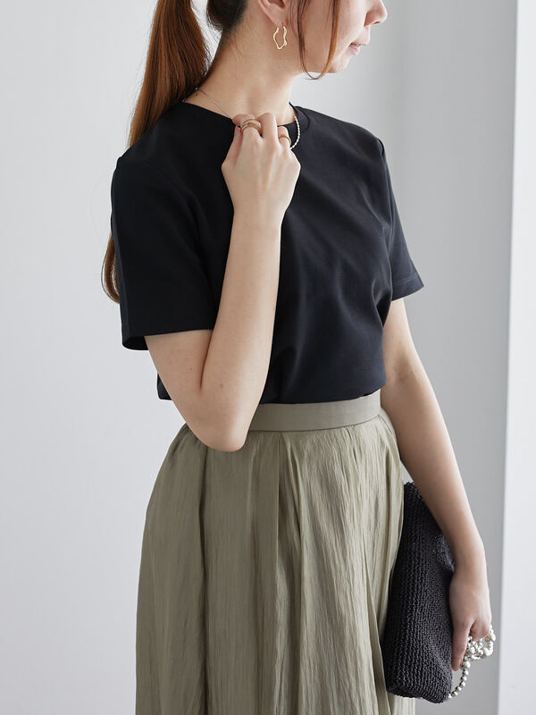 【近赤外線CUT】半袖ベーシックTシャツ（ブラック）｜Te chichi（テチチ）通販