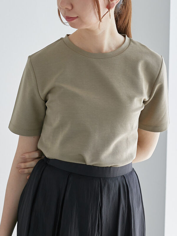 【近赤外線CUT】半袖ベーシックTシャツ（オリーブ）｜Te chichi（テチチ）通販