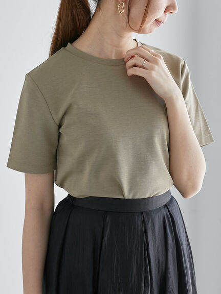 【近赤外線CUT】半袖ベーシックTシャツ（オフホワイト/チャコールグレー/ブラック/オリーブ）｜Te chichi（テチチ）通販