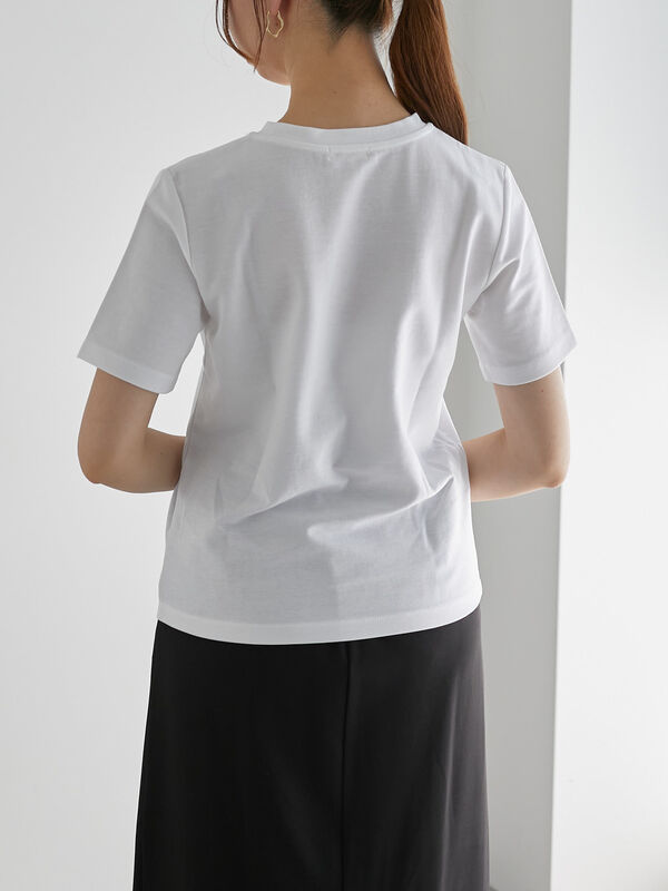 近赤外線CUT】半袖ベーシックTシャツ（オフホワイト