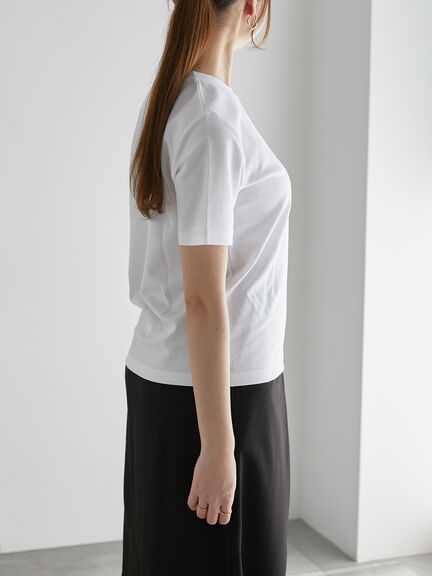 【近赤外線CUT】半袖ベーシックTシャツ（オフホワイト/チャコールグレー/ブラック/オリーブ）｜Te chichi（テチチ）通販