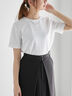 【近赤外線CUT】半袖ベーシックTシャツ（オフホワイト/チャコールグレー/ブラック/オリーブ）｜Te chichi（テチチ）通販