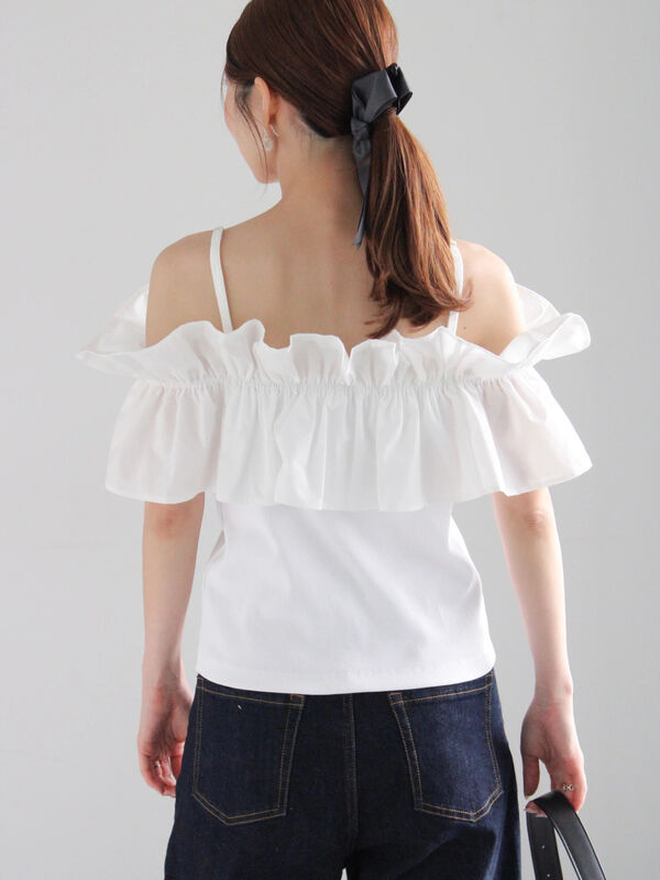 トップス cococh コカ coca シアーメッシュニットトップス （Charcoal