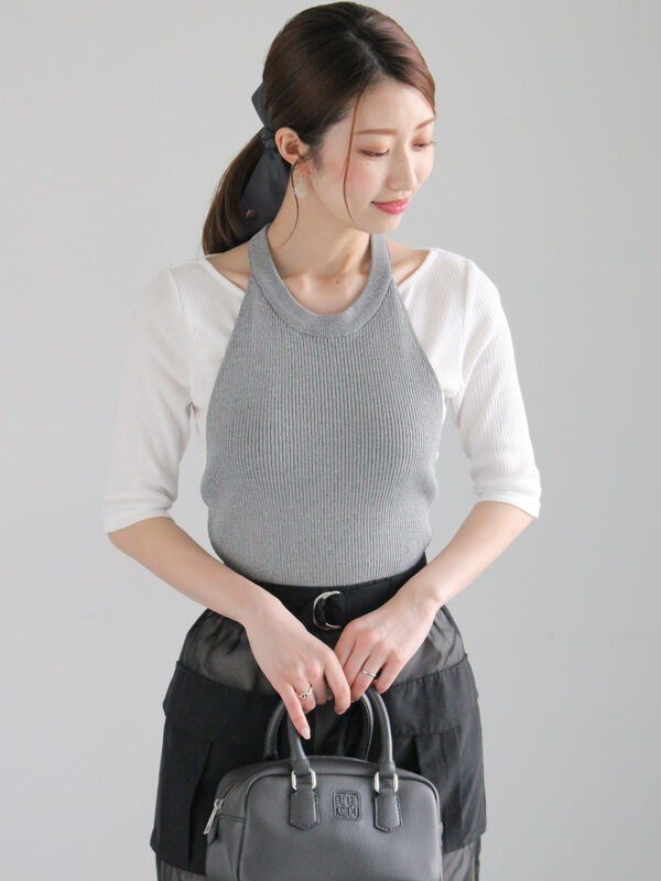 nanmiです セール】 ホルターネックニット《2025summer catalog item