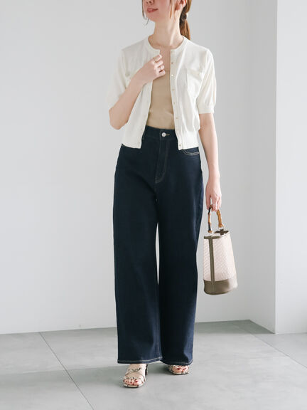 【松井愛莉着用】デザインストラップカップ付きキャミソール《2025summer catalog item》（オフホワイト/ブラック/ベージュ）｜Te chichi（テチチ）通販