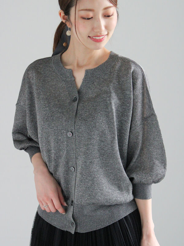 STONE  グレー カーディガン 216159_02.jpg