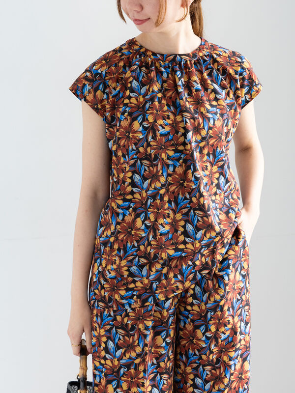 フラワープリントBL（セットアップ可）（オレンジ）｜Te chichi（テチチ）通販