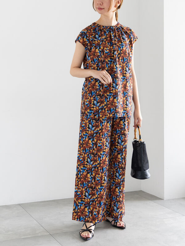 セール】 フラワープリントBL（セットアップ可）（オレンジ/グリーン