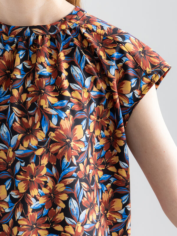 セール】 フラワープリントBL（セットアップ可）（オレンジ