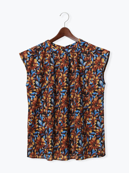 フラワープリントBL（セットアップ可）（オレンジ/グリーン）｜Te chichi（テチチ）通販