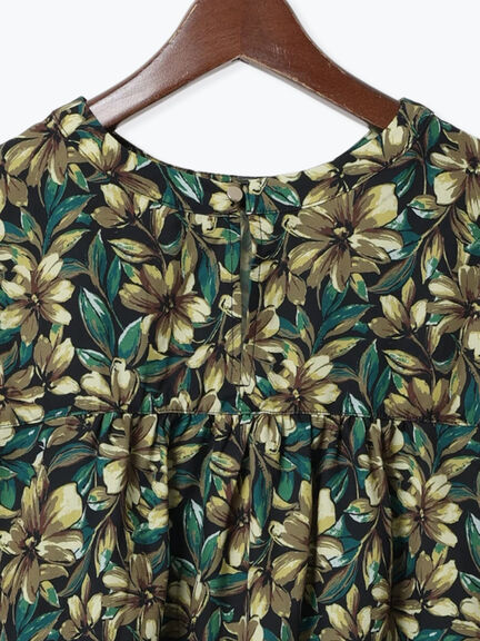 フラワープリントBL（セットアップ可）（オレンジ/グリーン）｜Te chichi（テチチ）通販