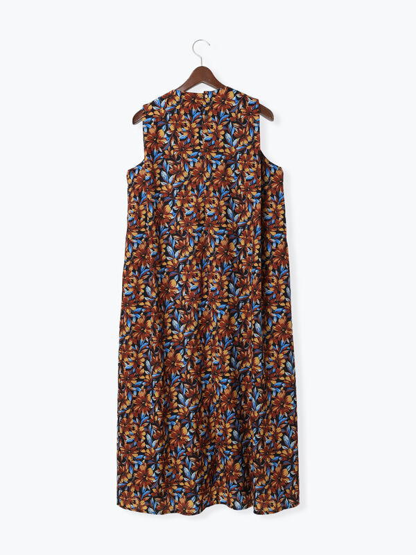 PUCCI フラワープリント ワンピース セール】 フラワープリントワンピース（オレンジ/グリーン