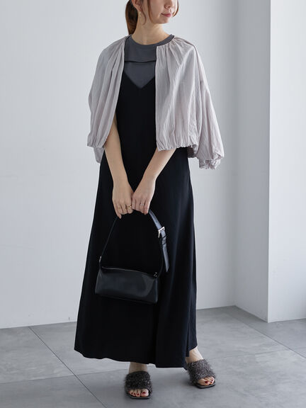 前後2WAYフィブリルキャミワンピース《2025summer catalog item》（ブラック/ブラウン）｜Te chichi（テチチ）通販