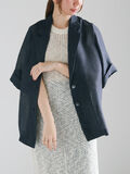 【松井愛莉着用】メッシュハーフスリーブジャケット《2025summer catalog item》（ネイビー）｜Te chichi（テチチ）通販