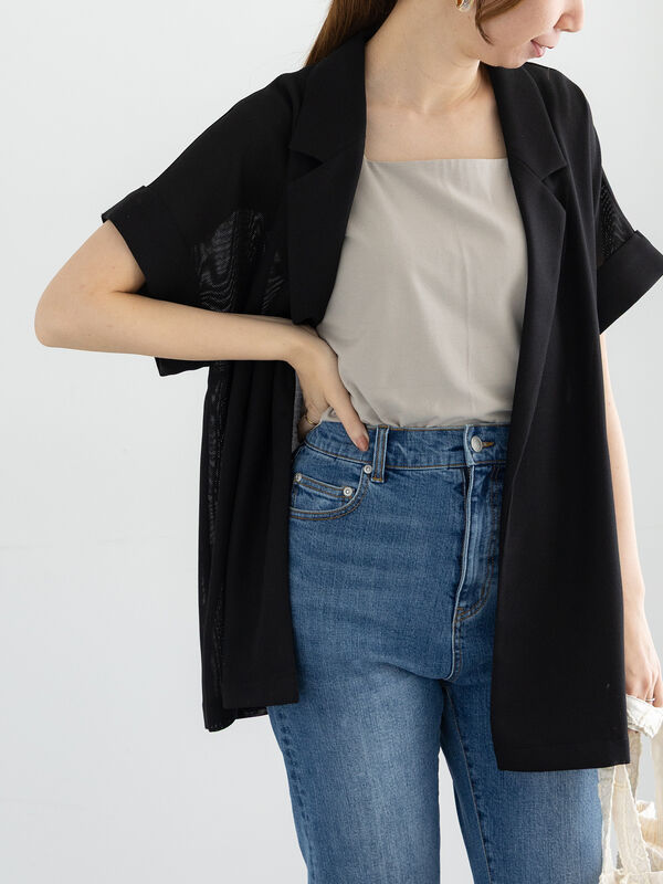 メッシュフレンチスリーブジャケット DOUX ARCHIVES｜メッシュフレンチスリーブジャケット | Rakuten
