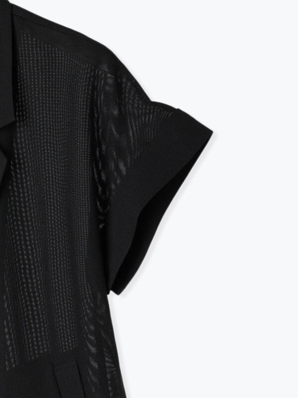 メッシュフレンチスリーブジャケット(38 BLACK): アウター