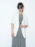 【松井愛莉着用】ハーフスリーブオーバーミドルジャケット《2025summer catalog item》（オフホワイト）｜Te chichi（テチチ）通販