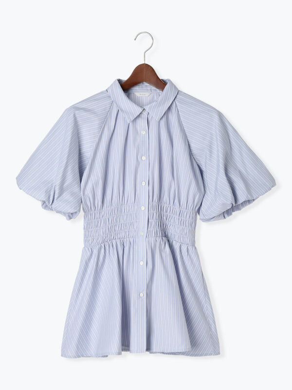 セール】 【松井愛莉着用】バルーンスリーブシャツチュニック（オフ