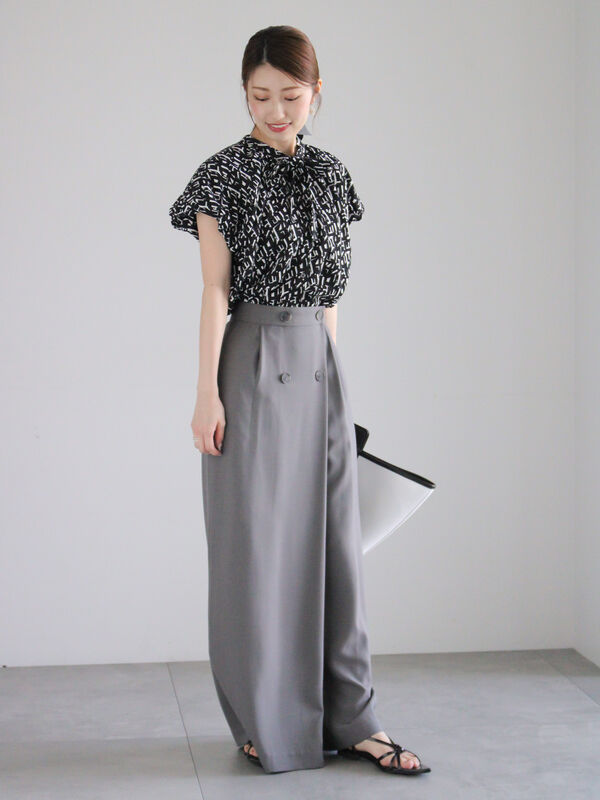タイムセール！tumugu キナリポンチョブラウス SALE 20%OFF】[TB24139]tumugu(ツムグ)ステッチワークカディ