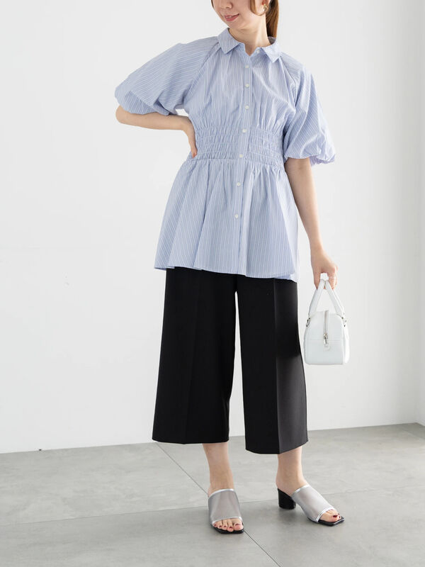 新品タグ付　TO BE CHICクロップドリボンパンツ40Lサイズ Amazon.co.jp: トゥービーシック TO BE CHIC クロップドパンツ