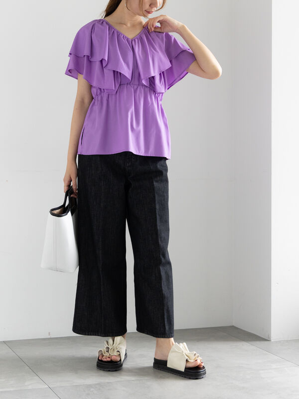セール】 ラッフルフリルブラウス《2025summer catalog item