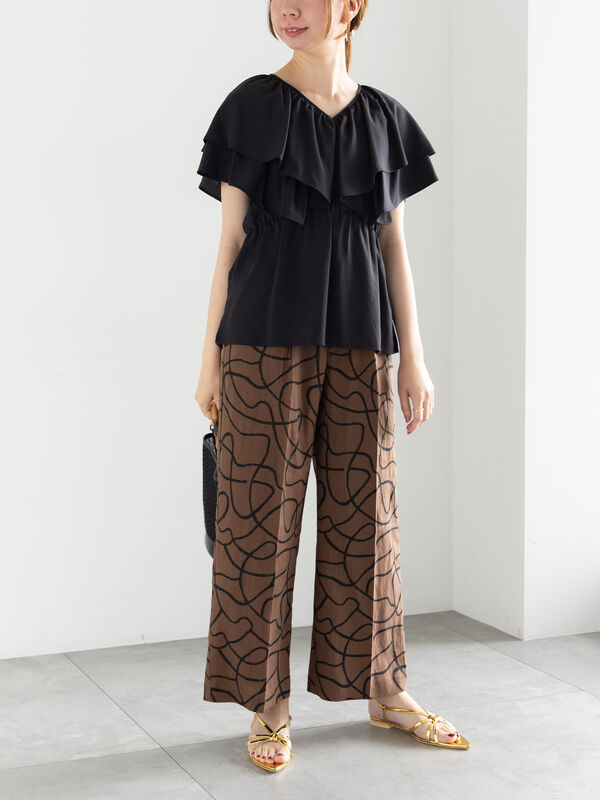 SWINGLE｜ラッフルフリルデザインブラウス | Rakuten Fashion