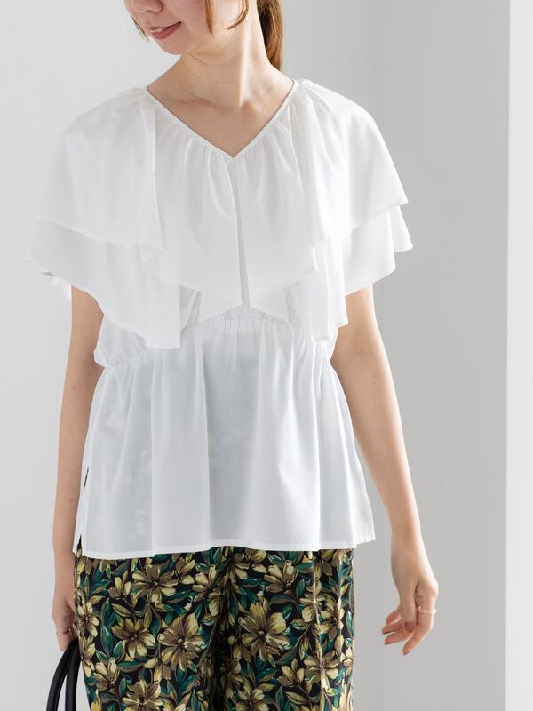 セール】 ラッフルフリルブラウス《2025summer catalog item