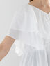 ラッフルフリルブラウス《2025summer catalog item》（オフホワイト/ブラック/パープル）｜Te chichi（テチチ）通販