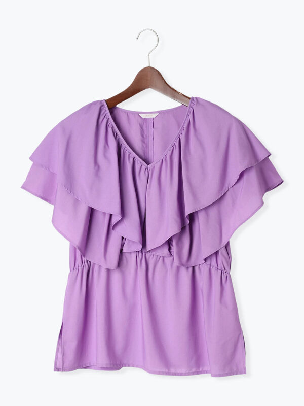 ラッフルフリル ブラウス セール】 ラッフルフリルブラウス《2025summer catalog item