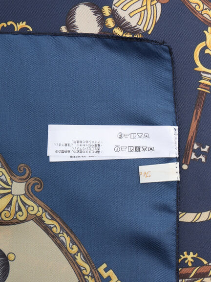 Italyスカーフ90*90 鍵（ベージュ/ネイビー）｜Te chichi（テチチ）通販