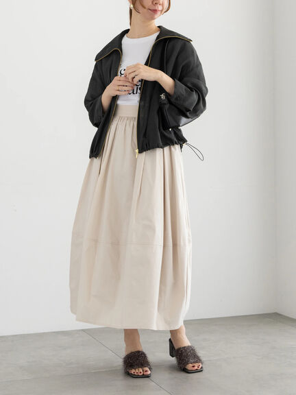 ボリュームコクーンスカート《2025summer catalog item》（ブラック/ピンク/ベージュ）｜Te chichi（テチチ）通販