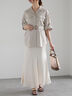 リネンMIXサファリシャツ《2025summer catalog item》（ベージュ/カーキ）｜Te chichi（テチチ）通販