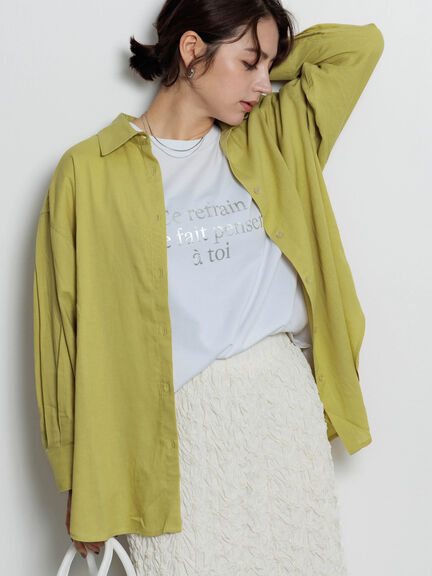 レタードプリントTシャツ（オフホワイト/ネイビー/クリーム）｜Te chichi（テチチ）通販