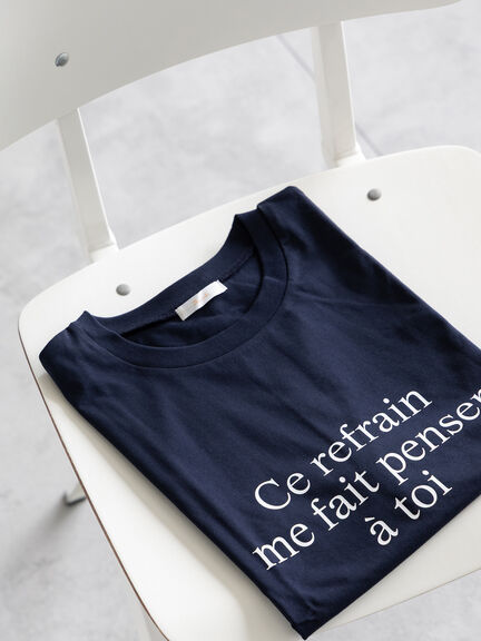 レタードプリントTシャツ（オフホワイト/ネイビー/クリーム）｜Te chichi（テチチ）通販