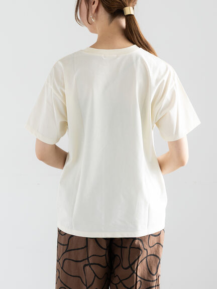 レタードプリントTシャツ（オフホワイト/ネイビー/クリーム）｜Te chichi（テチチ）通販