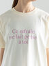 レタードプリントTシャツ（オフホワイト/ネイビー/クリーム）｜Te chichi（テチチ）通販