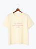 レタードプリントTシャツ（オフホワイト/ネイビー/クリーム）｜Te chichi（テチチ）通販