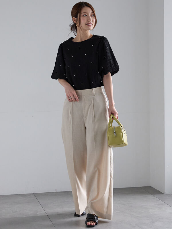 美品⭐︎MAISON SPECIAL ボリュームスリーブプリーツトップ MAISON SPECIAL（メゾンスペシャル）の「ボリュームスリーブ