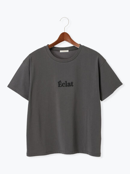 ウレタン刺繍Tシャツ（オフホワイト/チャコールグレー/ベージュ）｜Te chichi（テチチ）通販