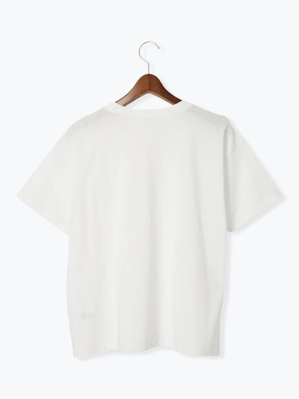 ウレタン刺繍Tシャツ（オフホワイト/チャコールグレー/ベージュ）｜Te chichi（テチチ）通販