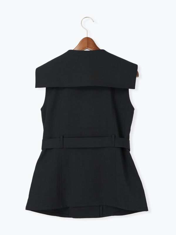 ♡本日限りの価格♡cen. 花びらジレ　ベスト　ネイビー ♡本日限定価格♡cen. 花びらジレベストネイビー