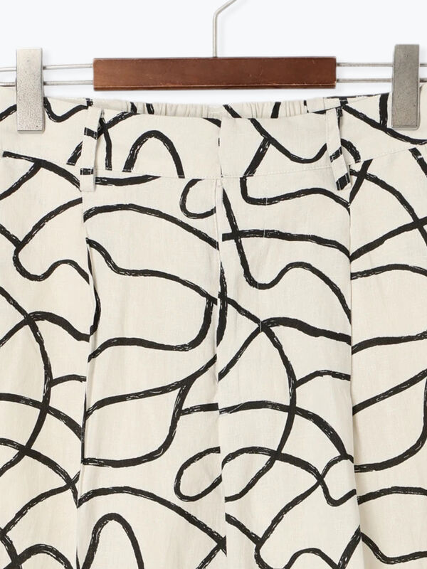 セール】 プリントアソートレーヨンリネンパンツ《2025summer catalog