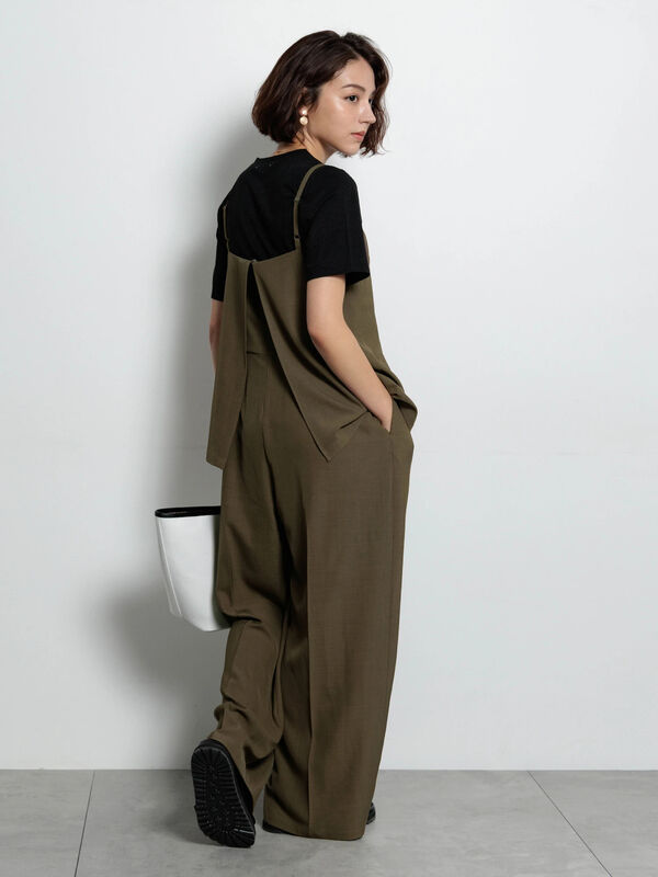 セール】 レイヤードコンビネゾン（グレー/モカ/ワンピース